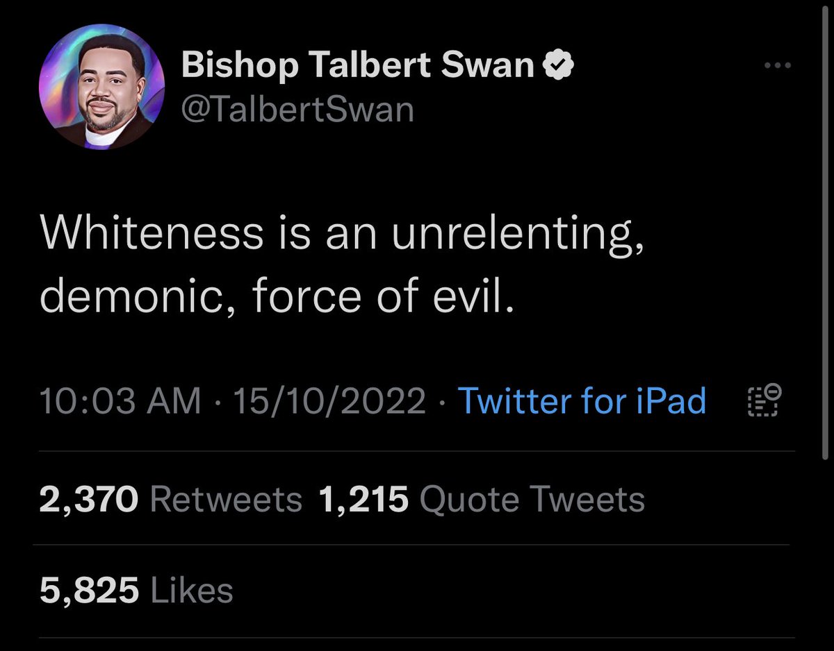 ianmiles's tweet photo. Imagine if a white guy said this about black people https://t.co/vbQOcyzMCz