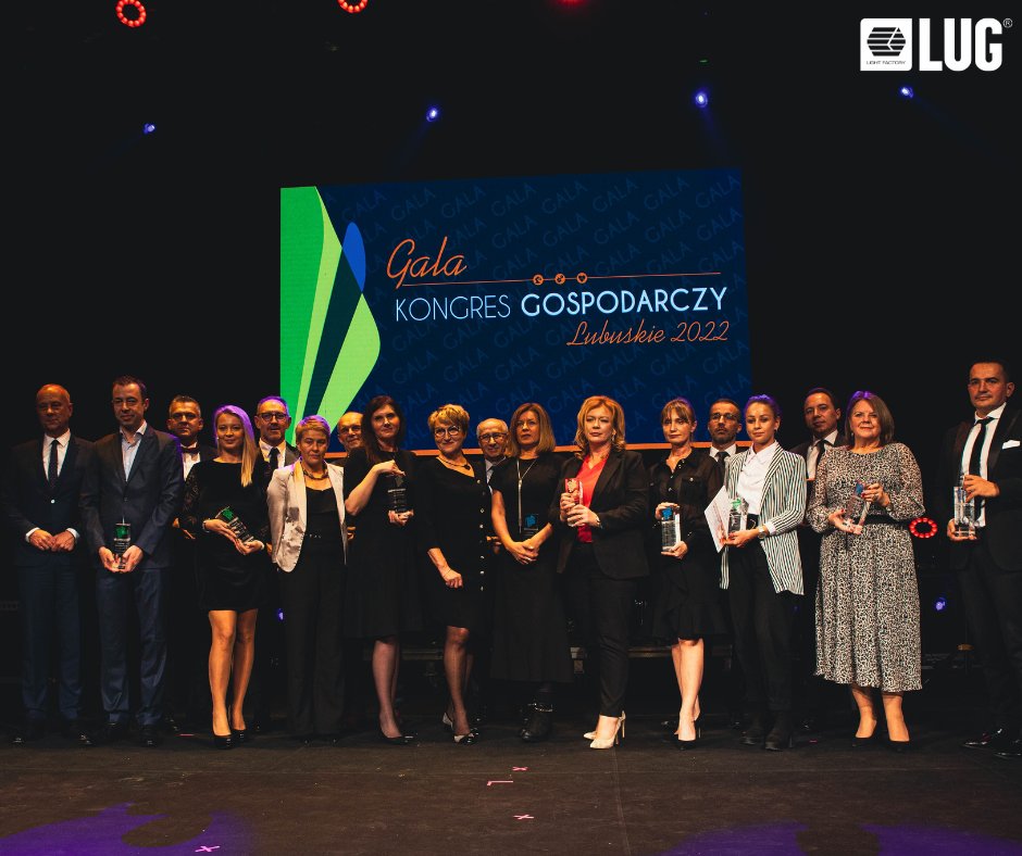 LUGLightFactory's tweet photo. LUG laureatem Nagrody Marszałka Województwa Lubuskiego 2022🏆
 13 października podczas wieczornej Gali w Teatrze Lubuskim w Zielonej Górze odebraliśmy Nagrodę w kategorii „Innowacyjne Duże Przedsiębiorstwo”. Dziękujemy za to wyróżnienie! #nagroda #luglightfactory #lubuskie https://t.co/py4IwuYCSV