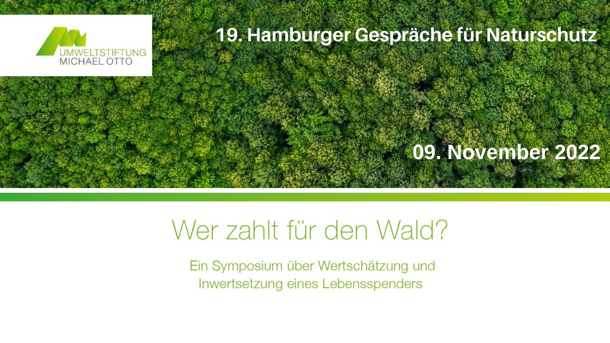 Umwelt_StMO's tweet photo. Kann #Wald klima- und naturverträglich bewirtschaftet werden? Das diskutiert die @Umwelt_StMO am 09.November 2022 auf den Hamburger Gesprächen für Naturschutz!#hhgwald

Registrierung für die Online-Teilnahme👉https://t.co/B1TIIXJW9m 
Weitere Informationen👉https://t.co/PukKrDgNjc https://t.co/tkHg2mcUG3
