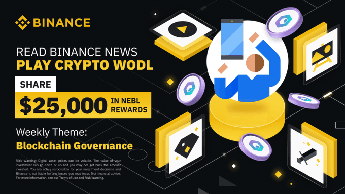 ModamNft's tweet image. 2nd day!!! $NEBL $LUNC #LUNC Read Binance News and Play WODL to Share $25,000 in NEBL Token Vouchers, With Additional $5,000 in NEBL Welcome Gift for New Users!