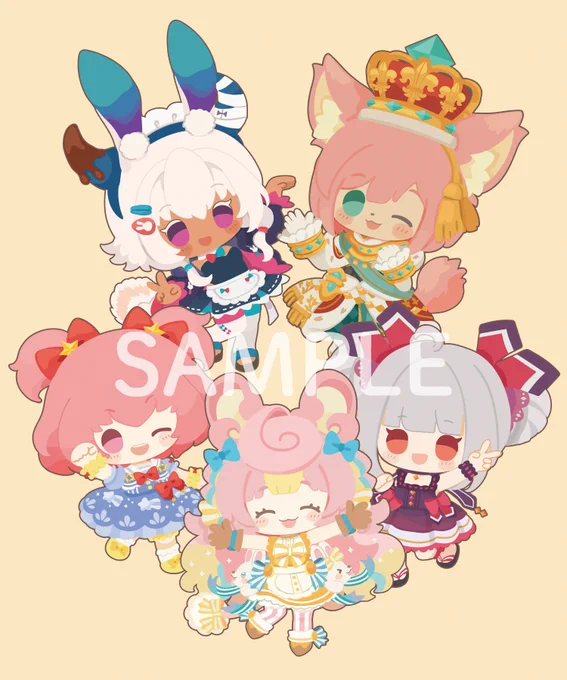 『ちっちゃいVクラブ』くじメイトのデフォルメイラストを担当させて頂きました。よろしくお願いいたします!ちっちゃいVクラブ 