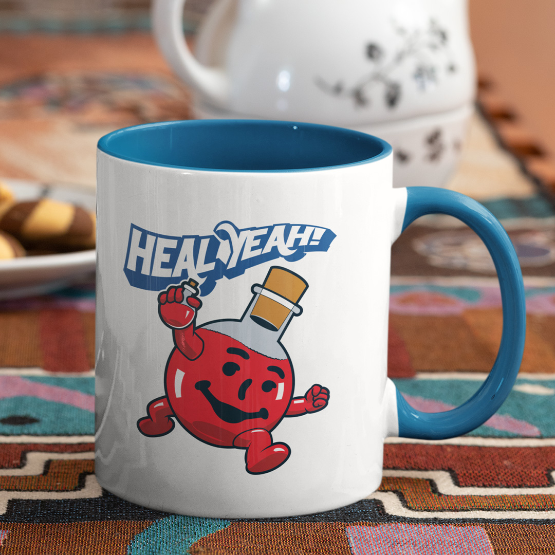 Rollacrit's tweet photo. Oh no! The party is down and there isn't a healer in sight?
What can our valiant heroes do? Never Fear! Potion Man is here! Heal yeah!
https://t.co/Cp9PCF2xjB
#OhHealYeah #OhYeah #TTRPG #HealingPotion #RedPotion #Potion #HealthPot #healing https://t.co/G65HSGOwBx