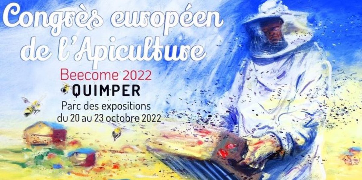 AbeilleDeFrance's tweet photo. Plus que quelques jours et nous nous retrouverons à #Quimper pour le congrès #Beecome . Une partie de notre équipe sera présente, n’hésitez pas à venir nous voir, cela se passe en D9 ! #ApicultureMonMétierMaPassion https://t.co/kDHvMEMPZx