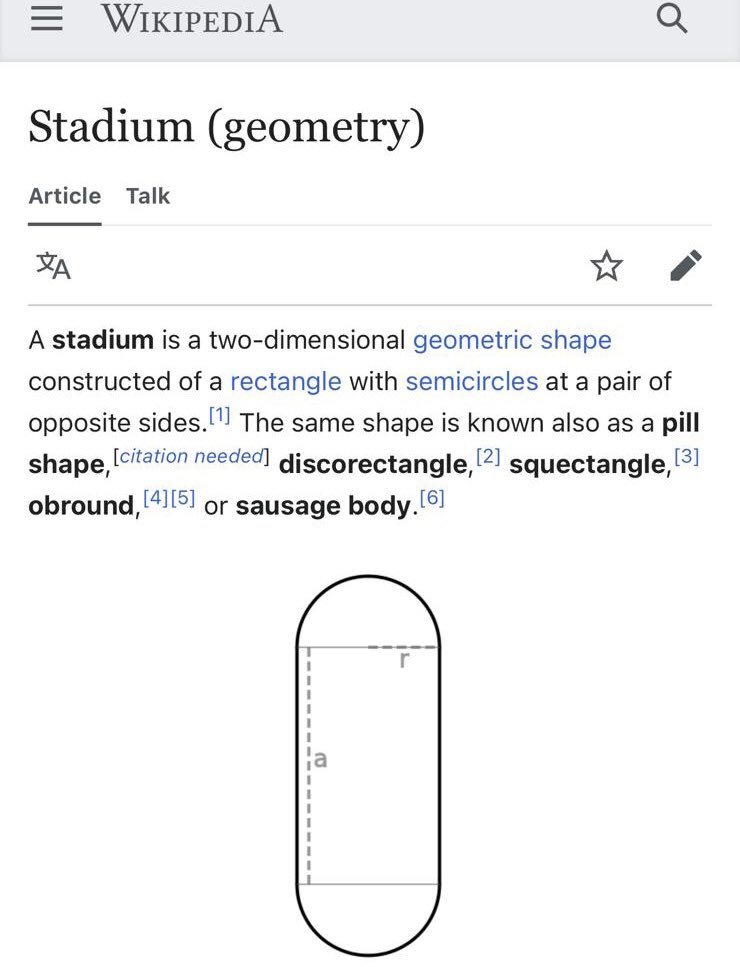 TheTrashBat's tweet photo. I was looking up the name of this shape and Wikipedia went all Brass Eye on me
🤣🤣🤣 https://t.co/xMH4nwCxSN