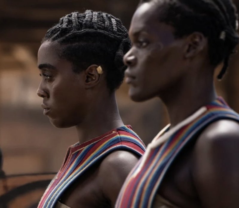 SmallSilverHB's tweet photo. Happy Black History Month to the incredible black British stars of ‘The Woman King’
Jamaican English Lashana Lynch as Izogie
Ugandan English Shelia Atim as Amenza
Nigerian English John Boyega as King Ghezo
#bhm #blackhistorymonth #thewomanking #blackhistorymonthuk #bhmuk https://t.co/8XhvNA92Yd