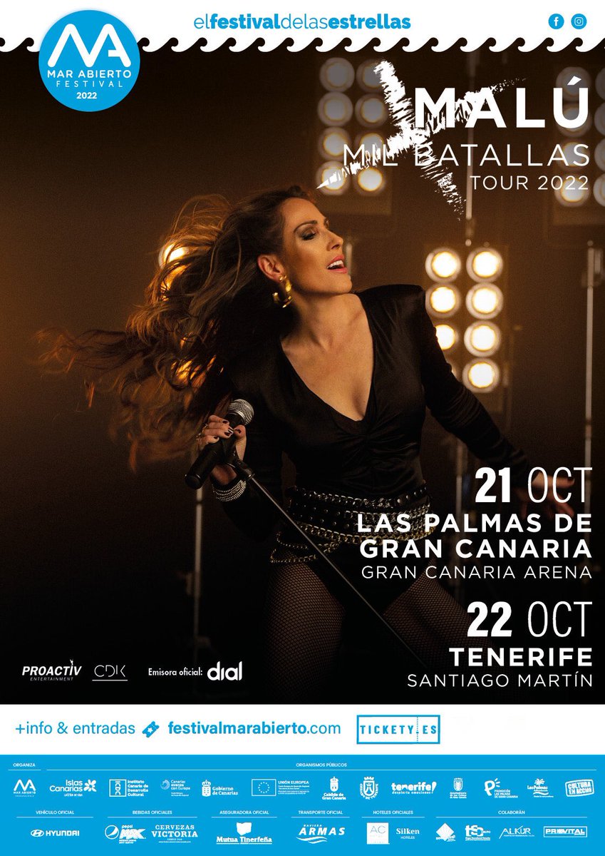 ExtremaduraCFO's tweet photo. Feliz Marte familia 🥰
Hoy estamos muy content@s de anunciaros que nuestra jefa @_maluoficial_ ya está recuperada 🤟🏻👏🏻 y que su #milbatallastour esté finde semana llegará a Gran Canarias y Tenerife 🤟🏻 
Correr no os quedéis sin vuestras entradas para vivir estos maravillosos shows https://t.co/KWBMReuihK
