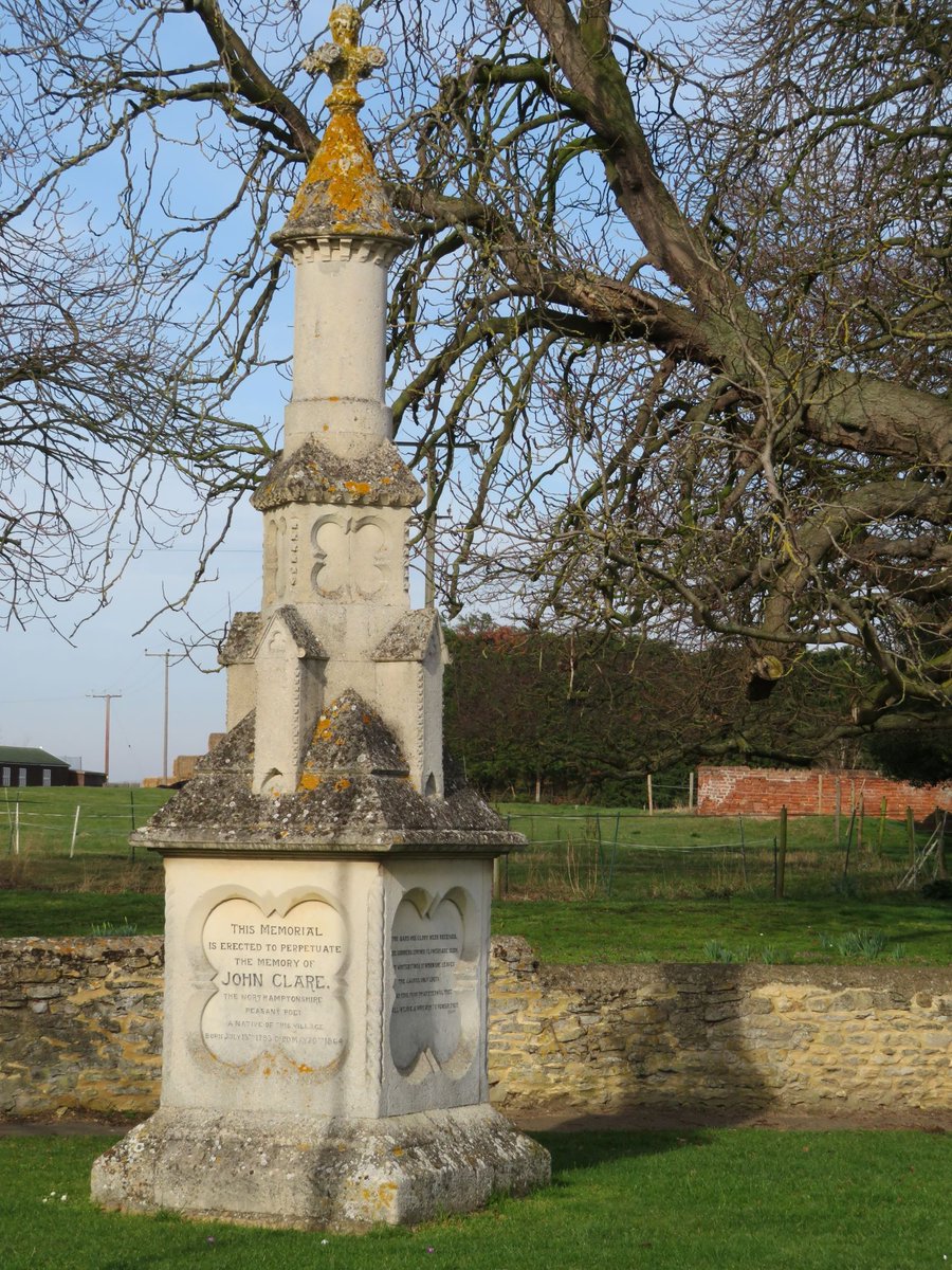 literarywalksuk's tweet photo. #Helpston #JohnClare โAnd then I walk and swing my stick for joyโ. Find this & 70 other literary walks at https://t.co/pYMurVEIa1 #literaryrambles #walkingwriters @JohnClarePoetry @JohnClareSoc https://t.co/DHgOcix7WX