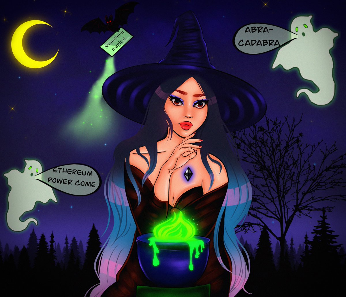 🎃New drop🎃

 🧙‍♀️Crypto Magic🪄

"The artwork was created especially for Halloween. It is dedicated to all #WomenInNFTs who contribute to the field."

Editions 5/5
Price 0.025 $ETH💥
#KatoKrew #Halloween #NFTdrop #NFTshills 
<a href="/artalicjaanton/">Artalicjaanton 🫦</a> <a href="/ryan2d970/">ryan2d</a>

opensea.io/assets/ethereu…
