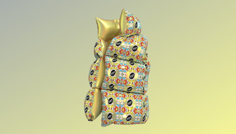 Chldren_of_Time's tweet photo. Are you still freezing during the bear market? 🥶

We've got something for you:

The Kaleidobear vest lives from the figures of an old and forgotten time and the main motif is derived from a blanket from the 80s. 

The cozy puffer vest keeps you warm every day. 

#digitalfashion https://t.co/L7Ir0213sP