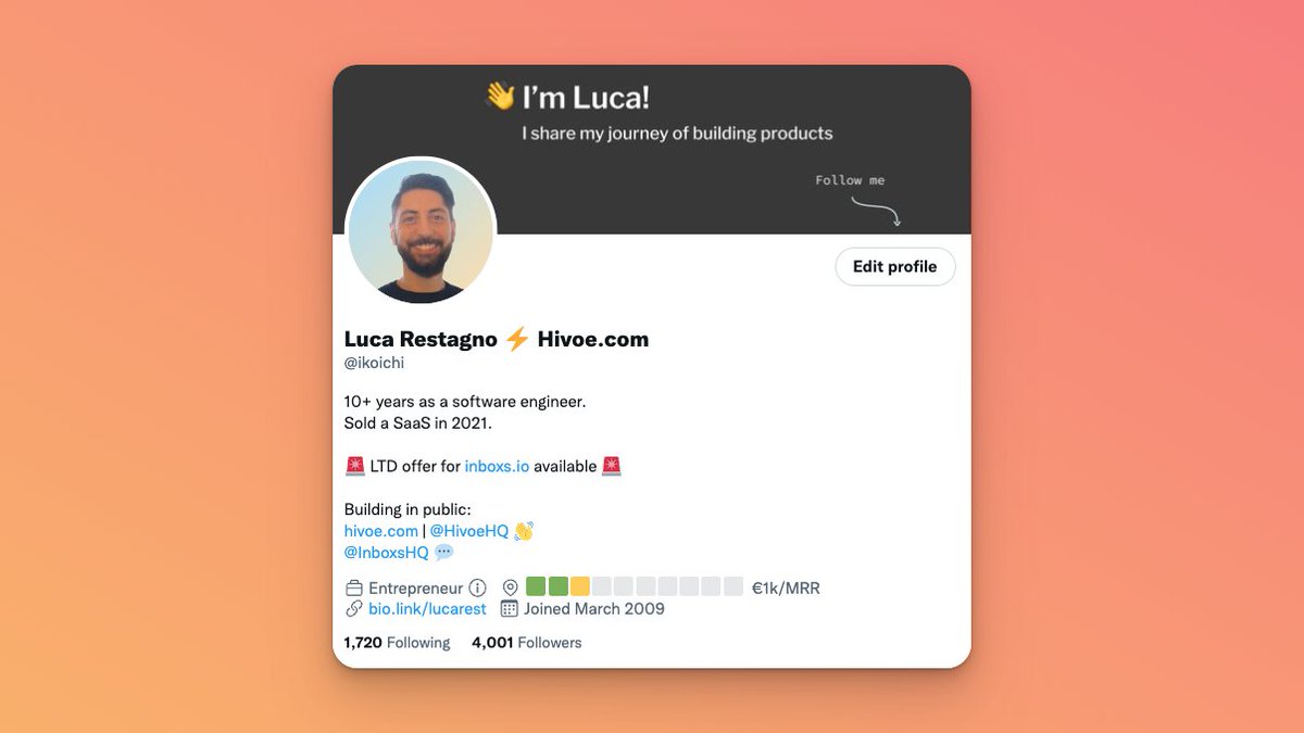 Luca Restagno 🐢 blacktwist.app tweet media