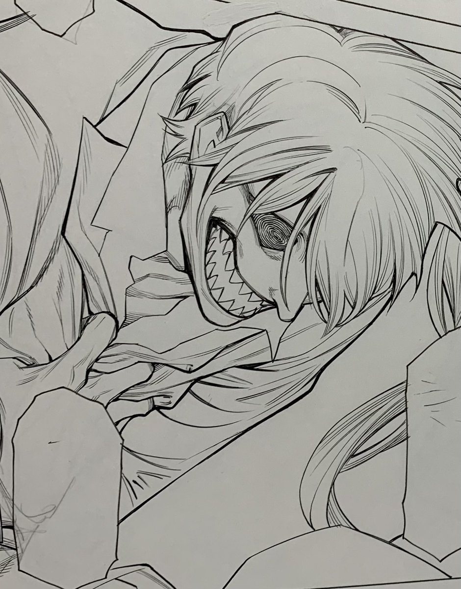 原稿描いててどうしても気になる点があってネームの修正案を出したらそちらの方が良かったので3枚ほど封印となりました!(その1カット)描き切ってからのお蔵入りは初めてなので逆にテンション上がってきました!!
