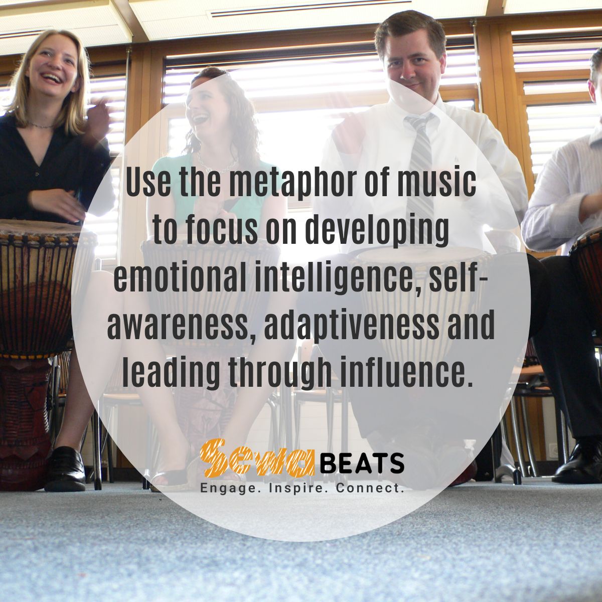 SewaBeats's tweet photo. "Our #leadershipdevelopment programs use the metaphor of music to focus on developing #emotionalintelligence, #selfawareness, #adaptiveness, and leading through influence. 

We design custom programs built around your business objectives. Contact us.

#sewabeats #musicasmetaphor https://t.co/ZCRR0HjWcM