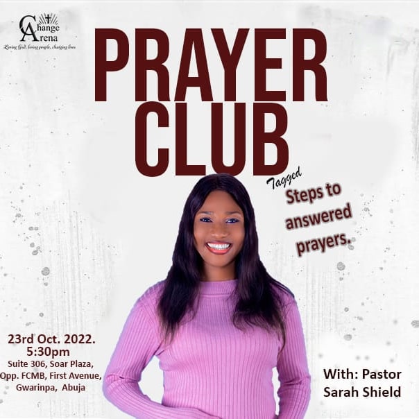 DoofanAmile's tweet photo. Loving God,Loving People,Changing Lives.
Join us for a 3hours prayer @ change Arena Family.
#changeArena #prayerClub #WordClass
#CareAndConnect #FunFair https://t.co/5rwTeuLgn2