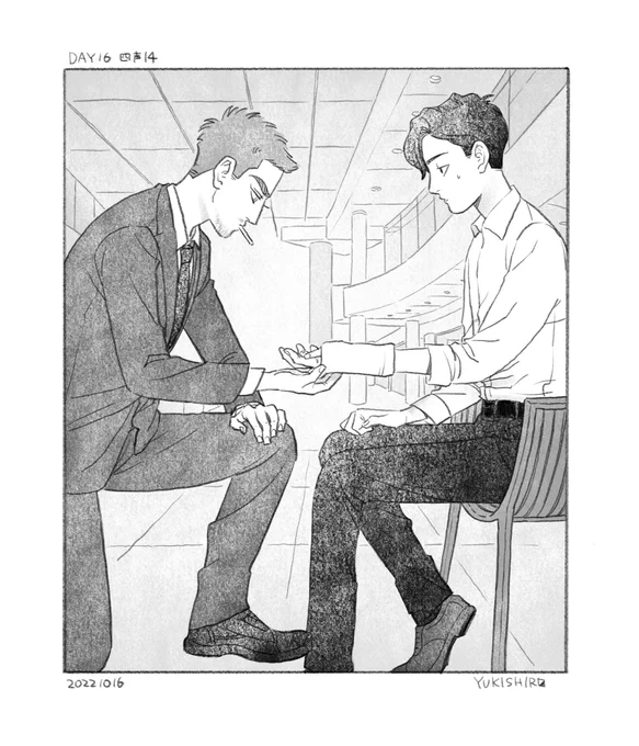 手のひら少し露出してる感じに描いたから、李景天と対峙するシーンで負傷するの左手でもなんとかなる…か…? 