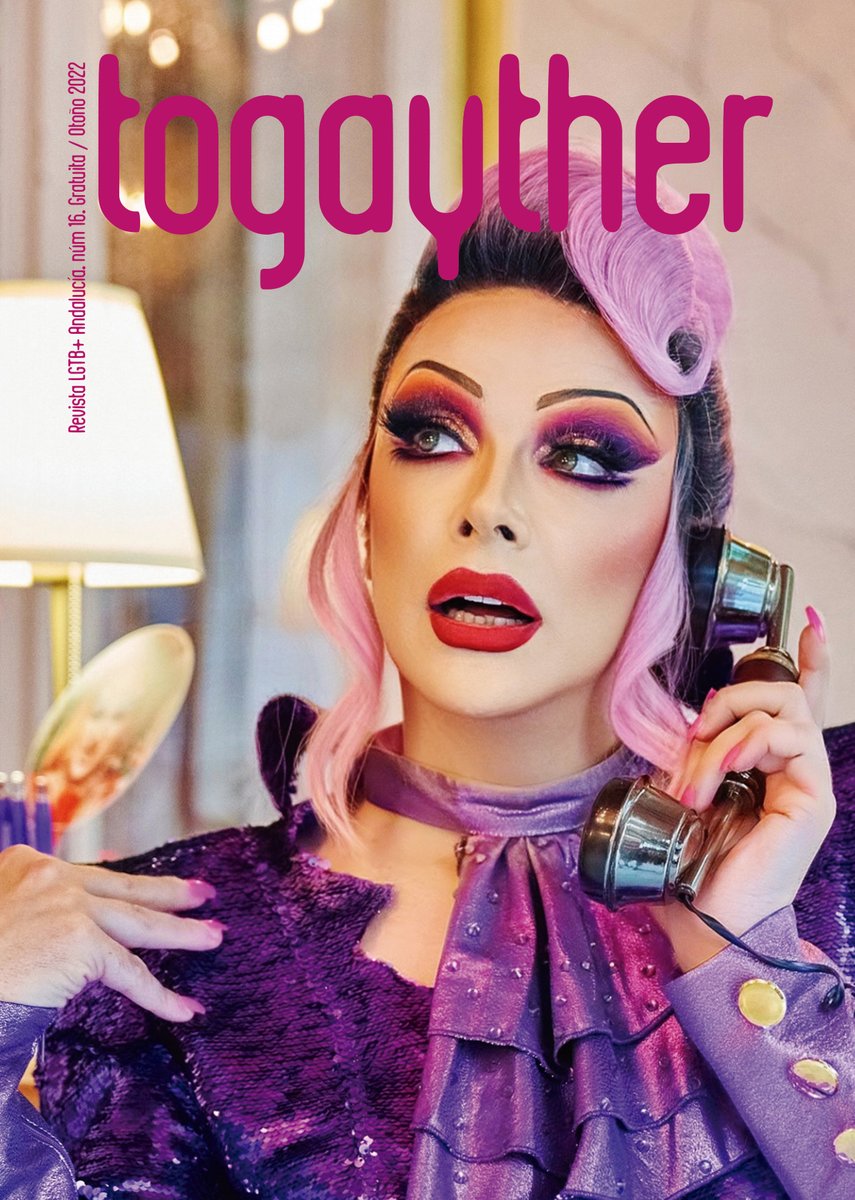 Togayther_ES's tweet photo. Nuestra querida @SupremmedeLuxe es la portada del número 16 de la #RevistaTogayther🏳️‍🌈, dedicada al arte #drag 👑¡No puedes perderte su #entrevista!😍

💄¡Te contamos dónde puedes conseguirla! 
https://t.co/rVMoebQBlw https://t.co/BI0i9mqGai