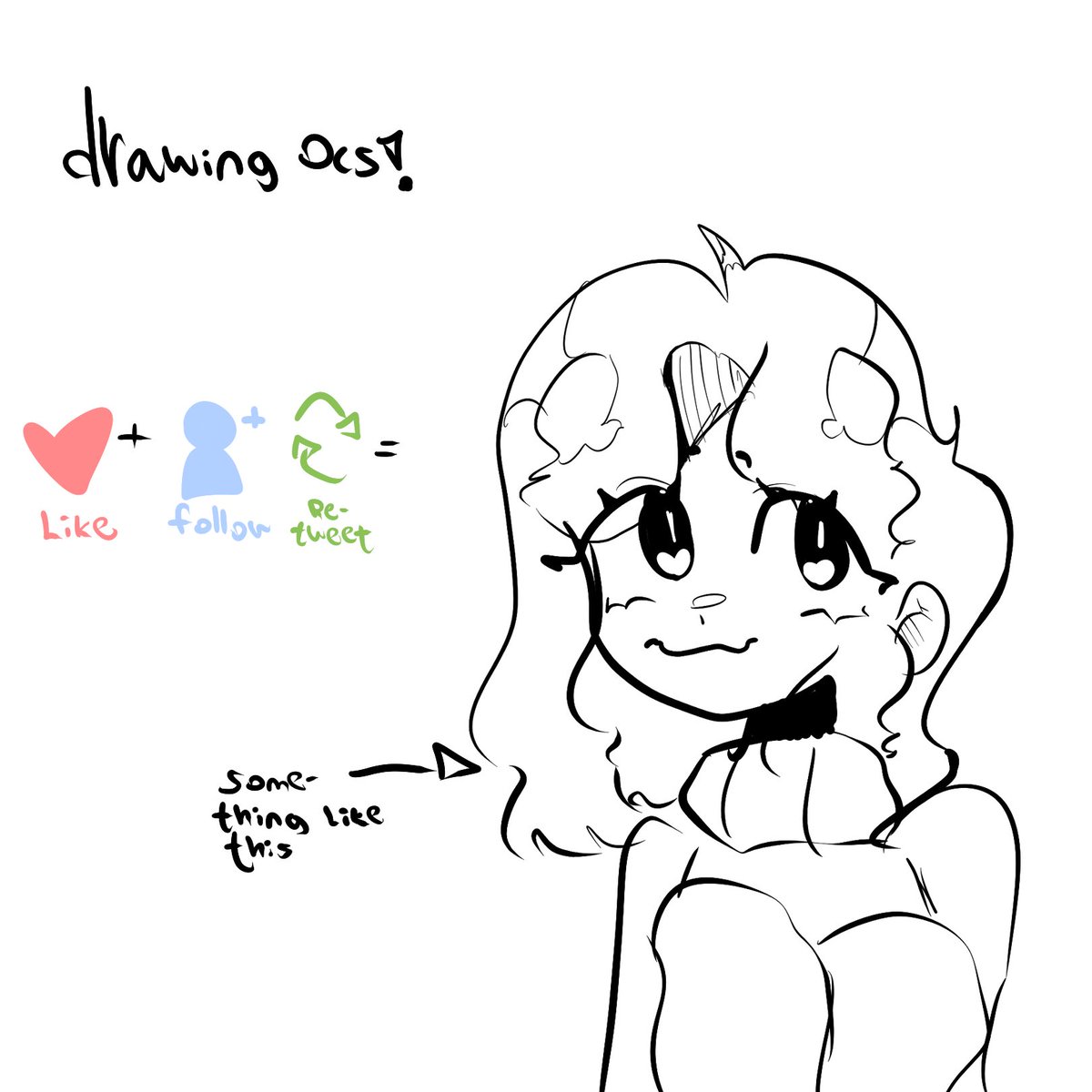 KrispDraws's tweet photo. Hii i no longer have an art block.^^
(Read alt if my writing isn’t understandable!!-)
ALSO REPLY WITH UR OC!! https://t.co/6s4hhI0wPz