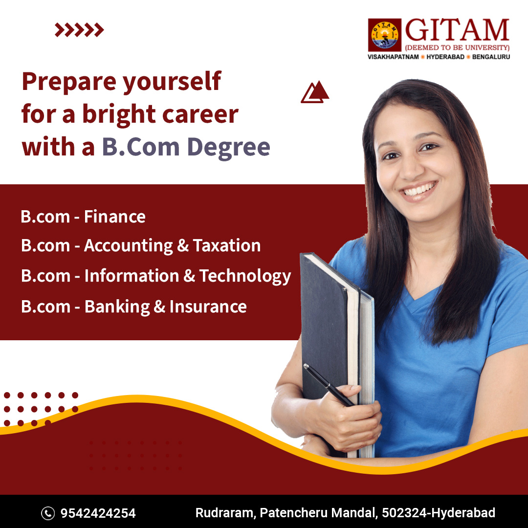 HBSGitam's tweet photo. Are you spending your nights worrying about your career with https://t.co/D6Hrrm5DOX degree? You’re not alone. You can utilise your skills and knowledge related to commerce by joining Gitam.

Call: 9542424254/ 8333922781 /82 /83 /84
Visit: https://t.co/AJ5m6tuLXX

#GHBS #MBA #BBA https://t.co/VeBeemGQUM