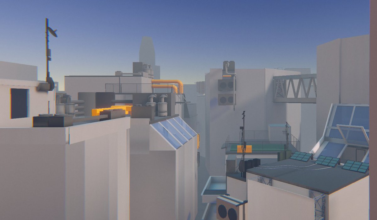 blocktobe's tweet photo. Its #Blocktober again.
I tried myself in creating a location in action-adventure genre with elements of parkour.
Inspired by Mirror's Edge.
#leveldesign #Blocktober22 #blockout #gamedesign 
For more information:
https://t.co/0Lwz4jzPdC https://t.co/YDfdxZjVhw
