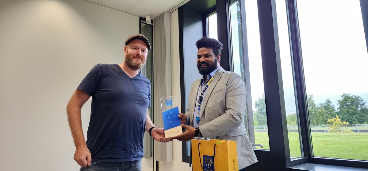 manageengine's tweet photo. ManageEngine turns 20. We've come so far and have a million reasons to be thankful. And we couldn't be more inspired. It's been a pleasure to meet with our customers and honor them.
#ManageEngine #ME20 https://t.co/imgjjkWe2Z