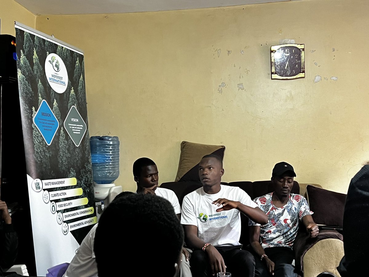 Weforestinter's tweet photo. With partnerships with CBO’s, youth groups, individuals we joined @givingisagift CBO on their youth talk just to ensure everyone is fully equipped to champion for environmental change what an impactful engagements #ClimateJustice #weforestinternational #ecosystem https://t.co/DBp2EAZwbk