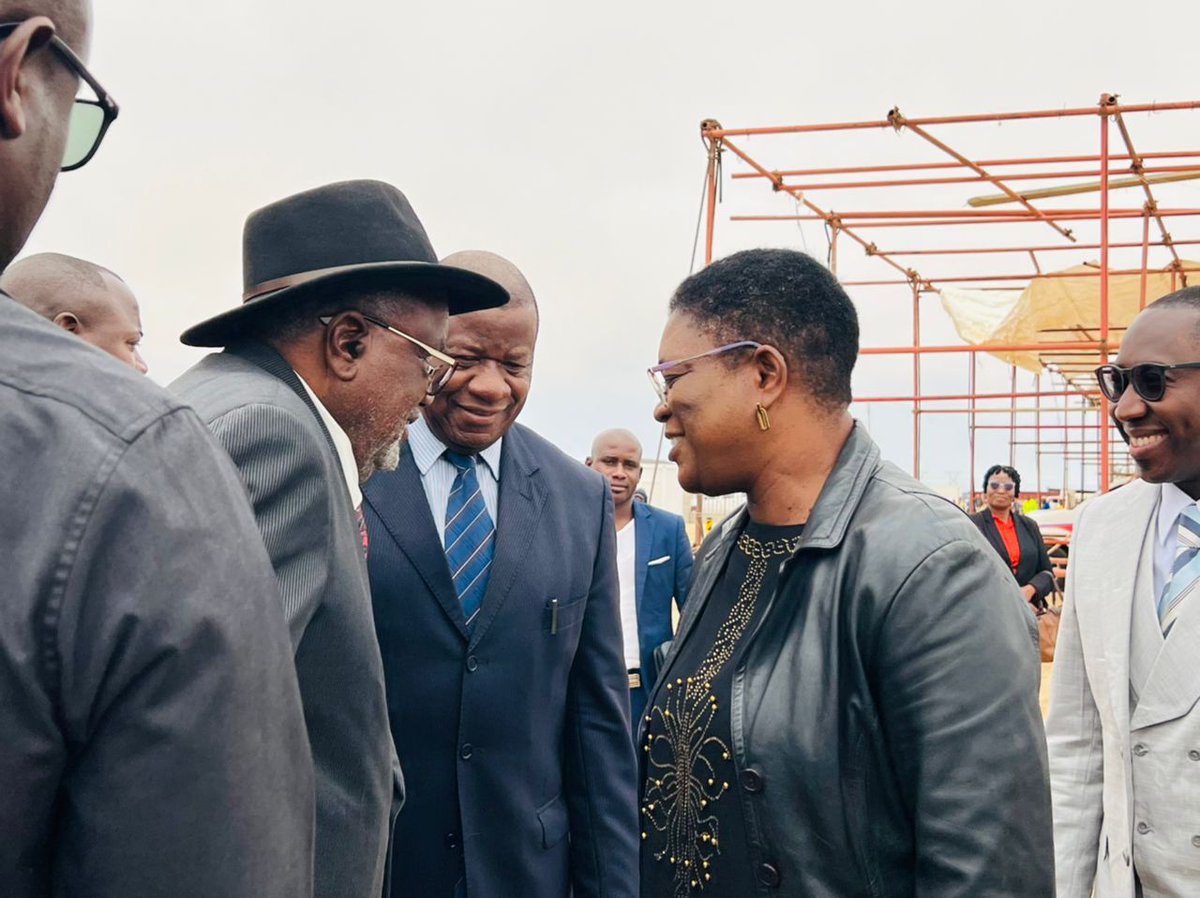 GovernorErongo's tweet photo. The Governor of Erongo Region Hon Neville Andre was honored to welcome our second President and Liberation Struggle Icon to the Region of Excellence to the renaming of the MR44 to Dr Hifikepunye Pohamba Road which connects Walvis Bay and Swakopmund and runs behind Dune 7. https://t.co/pF2N6xlRcT
