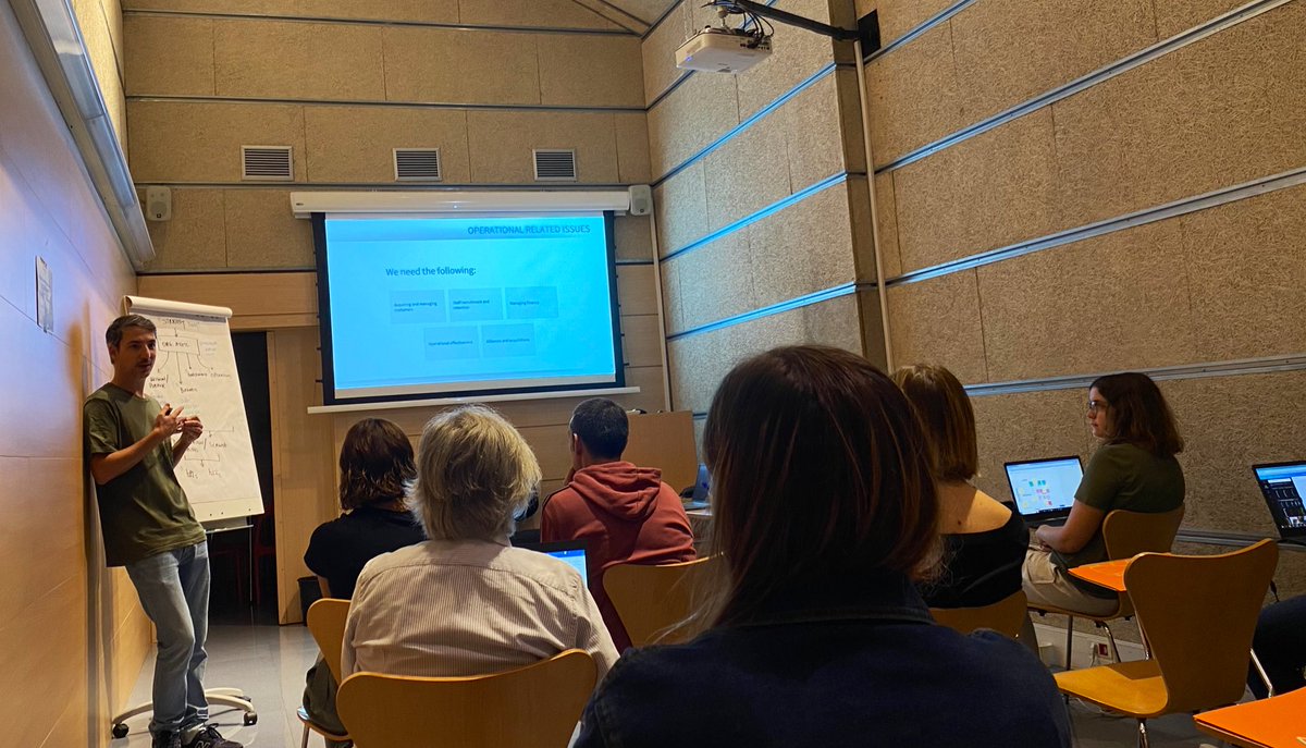 abd_ong's tweet photo. Day 2 ➡️ Developing Organisational Digital Capabilities for #TSOs Leaders #EU3Digital training
👉🏽 We continue reviewing Governance and Operational related issues. Also learning about #digital tools to help with operational processes.
#EU3inBarcelona #socent https://t.co/45eQ797pmL