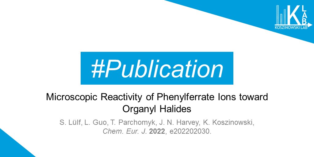 KoszinowskiLab's tweet photo. In collaboration with the Harvey group, Stefan and Konrad studied the microscopic reactivity of phenylferrates towards organyl halides by both gas-phase experiments and DFT calculations. In memory of @UlfDiederichsen. @ResearchWohler 
https://t.co/zmcigJtQAV https://t.co/kCAJhtdhF1