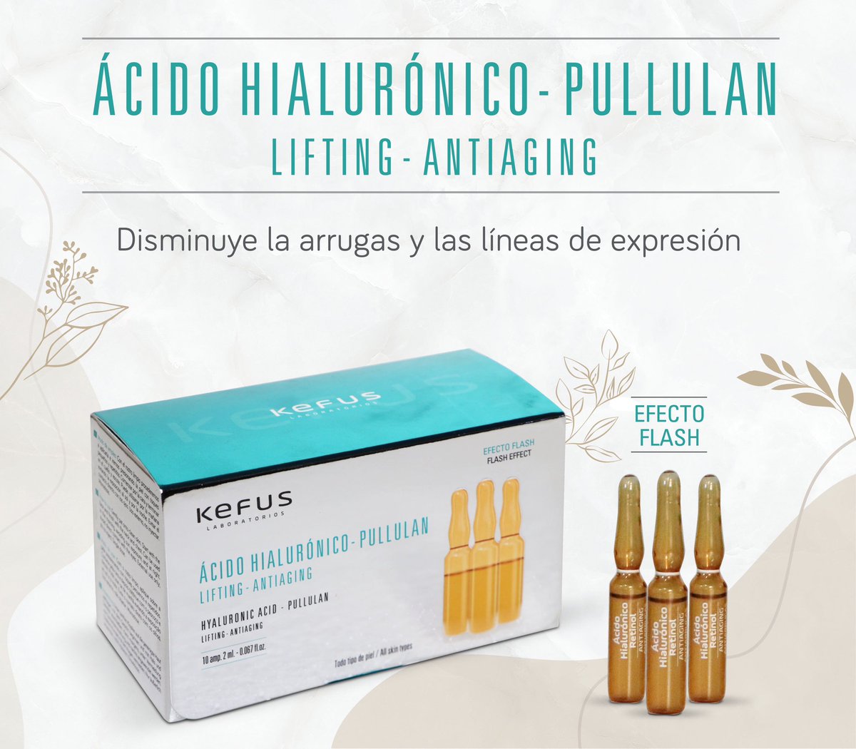 KefusCosmetics's tweet photo. Ampollas faciales de ácido hialurónico - pullulan. Disminuye las arrugas y líneas de expresión.
🌿

#kefus #kefuscosmetics #acidohialuronico #pullulan #ampollas #ampollasfaciales #arrugas #lineasdeexpresion #arrugasfaciales https://t.co/9qYRCz7NyA