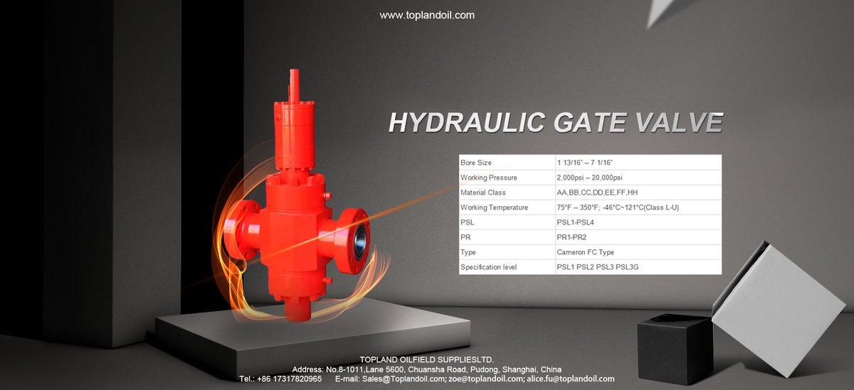 OilTopland's tweet image. Cameron FC Type #GateValve are designed and manufactured per API6A and NACE MR-01-75 .it is a field proven valves with reliability and interchangeability.  #oilfield #API6A  #drilling 
#X-mas tree #Topland