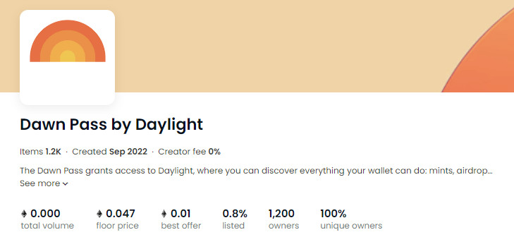 ChinaCryptoHZ's tweet photo. 分享一款beta版工具 来自 @daylight 

目前可以去私聊官方推特申请

主要用途就是能检查到钱包的一些可操作的行为
比如token gates, claim airdrops, mint derivatives
感觉还比较实用，目前申请通过可以 #FreeMint Pass

注意要活跃度比较高的钱包！

传送门👉https://t.co/QUdICsl18r https://t.co/BkbuJytKdW