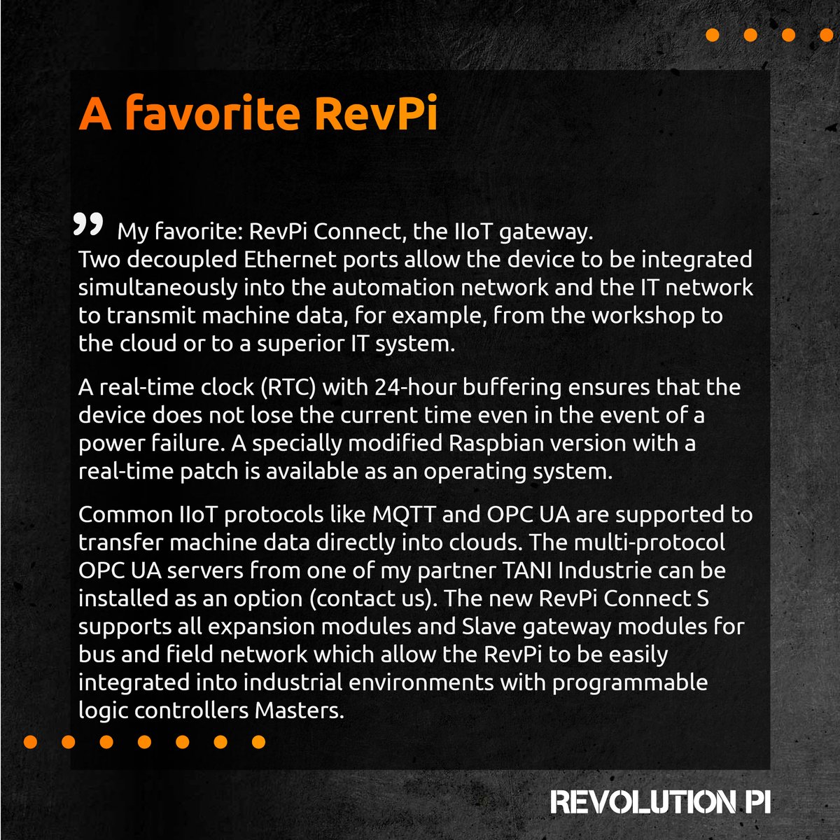 kunbus_gmbh's tweet image. The RevPi Connect, its PiBridge and power circuits - our distributor Patrick Jeannette from RESoluCOM shares why he recommends the #RevPi family to his customers.
#automation #iiot #automationsolutions