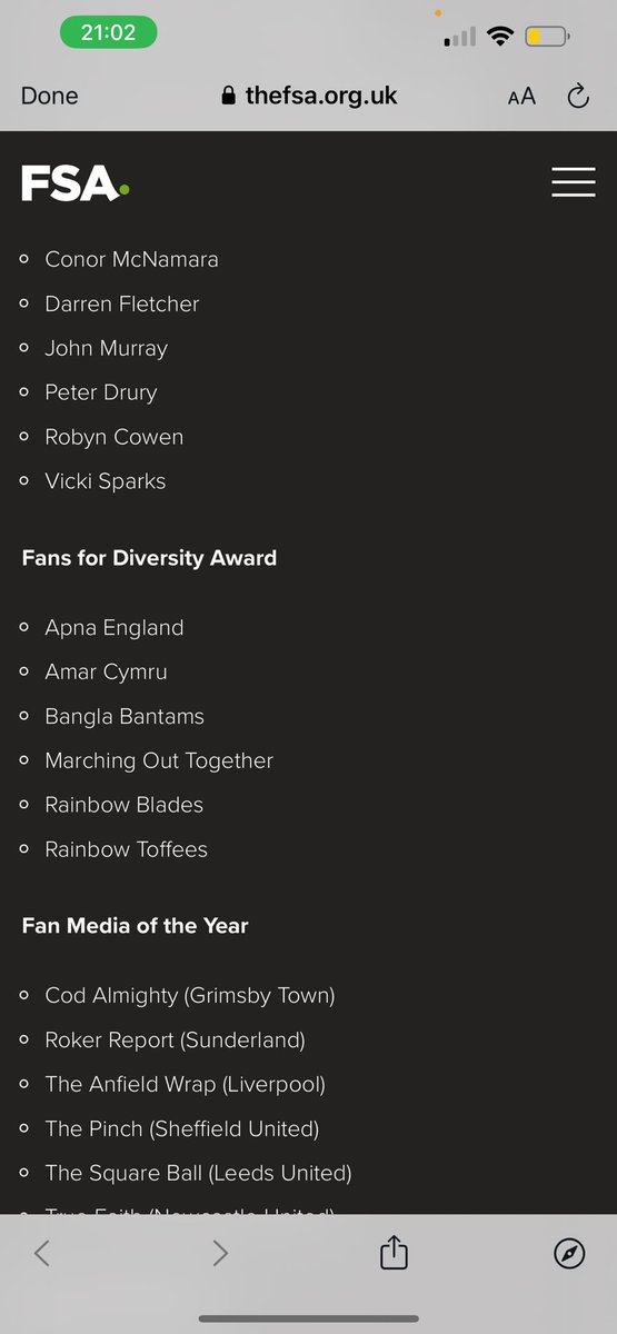 Absolutely delighted to be shortlisted for <a href="/WeAreTheFSA/">The FSA</a> Fans for Diversity Awards. We've had a very memorable year following <a href="/Cymru/">Wales 🏴󠁧󠁢󠁷󠁬󠁳󠁿</a> so far..

Thank you to all our members for making this fan group so special and to all of those that have helped us along the way. #TogetherStronger