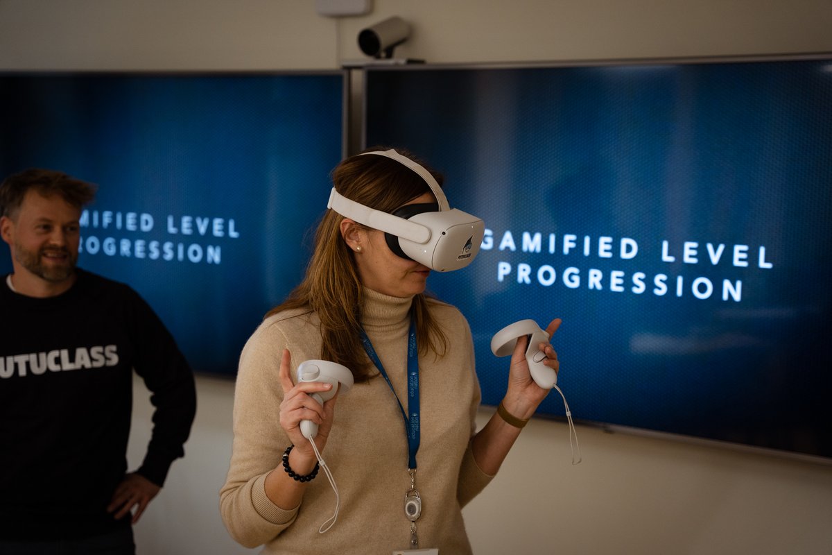 futuclass's tweet photo. Another glimpse of our visit to The Estonian Ministry of Education and Science
Photos by Raimo Roht, HTM 🙏

#edtech #educational #virtualreality #K12 #STEM #virtuallearning #teachers #science #lab #chemistry #edu #stemeduaction #technology #innovation #immersive #oculus #pico4 https://t.co/TBonGrqPAT