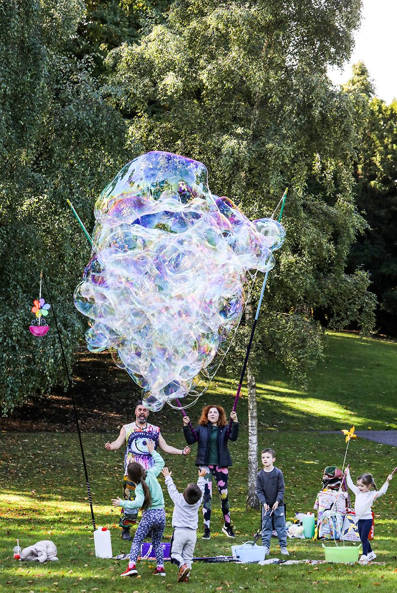 Did you manage to catch the bubble whisperer at South Park? Check out all the bubble magic that was performed for our wonderful attendees! @GWKNE <a href="/HeritageFundUK/">The National Lottery Heritage Fund</a> <a href="/DurhamWildlife/">DurhamWildlifeTrust</a> #Bigweekend