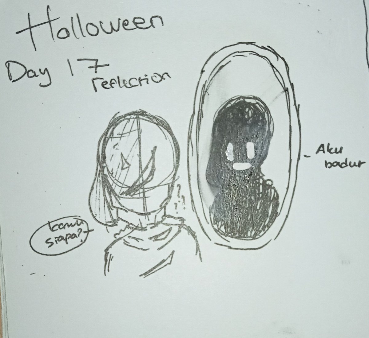 xxboyvers96's tweet photo. Event inktober DianXy [Halloween]
Day 17 : reflection

#Halloween #halloweencountdown https://t.co/LFBsKuyzIt