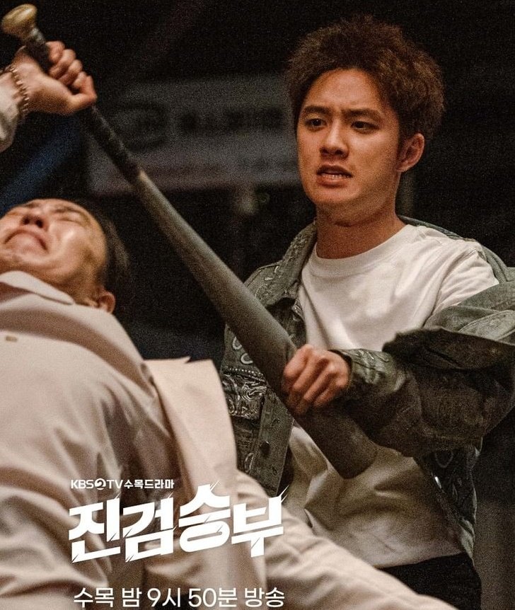 dohfree's tweet image. Kyungsoo is so funny, faces he makes while beating bad guys up