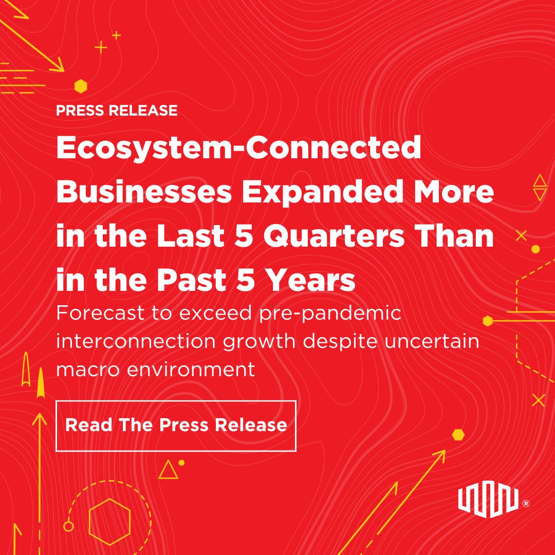[Press Release] The Global Interconnection Index - GXI 2023, an annual study published by #Equinix, finds ecosystem density is becoming a catalyst for #DigitalTransformation &amp; innovation.  Read the press release - eqix.it/3gfJ2P9 #GXIreport