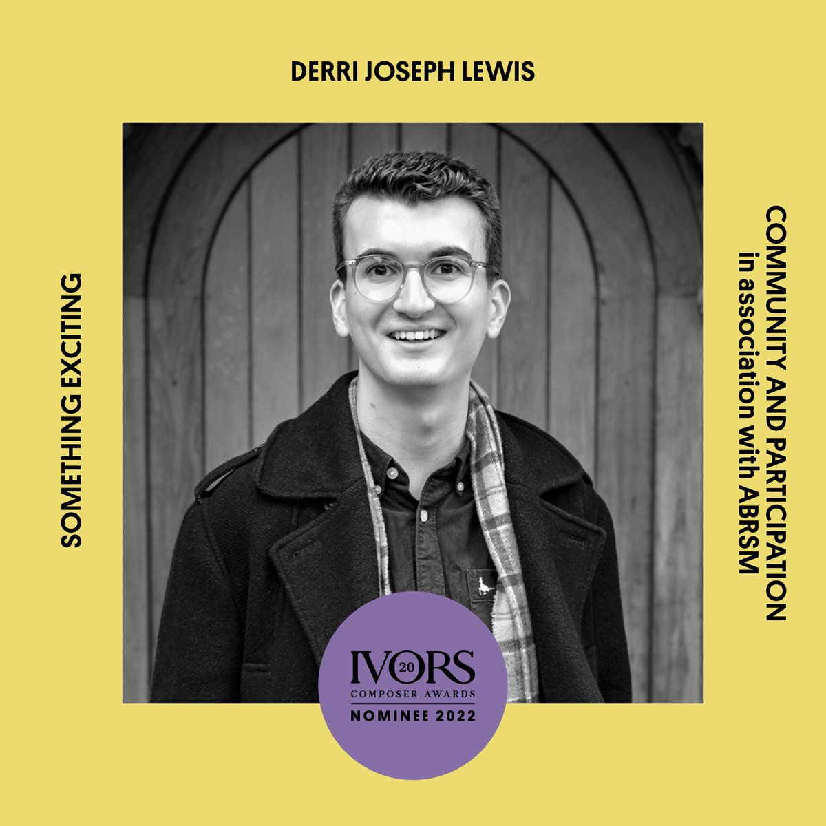 #TheIvorsComposerAwards nomination for Community and Participation in association with @ABRSM Something Exciting by @derri_lewis