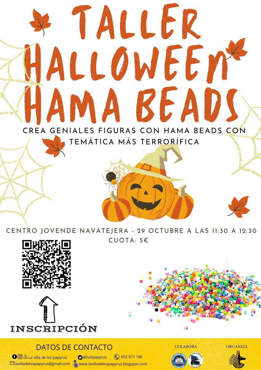 juventudvq's tweet photo. 🎃 @tuitpapyrus nos propone este taller tan chulo para Halloween! 🎃 https://t.co/uLhbbIEq7w