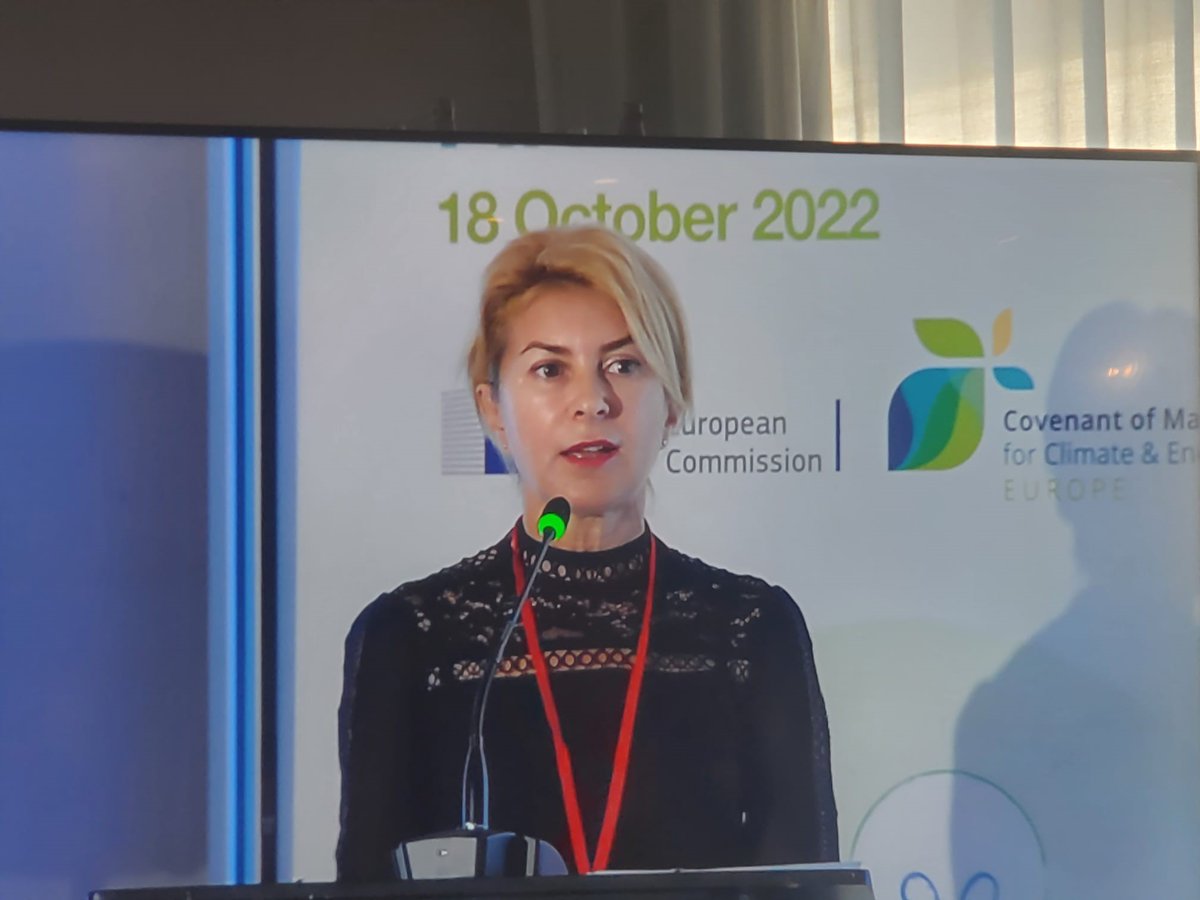 📺Live from the @eumayors Investment Forum, Tanya Hristova, mayor of Gabrovo 🇧🇬 and @EU_CoR member📣'we, cities and regions, are the driving force of the transition' presenting #NECPlatform initiative launched last week to build & enhance trust b/w national and local authorities