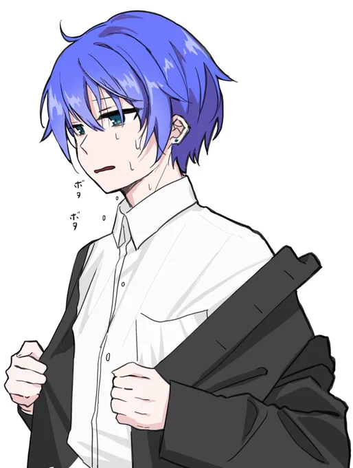 #ちーあーと ちーくん学ラン寒暖差激しくて風邪ひきそう 