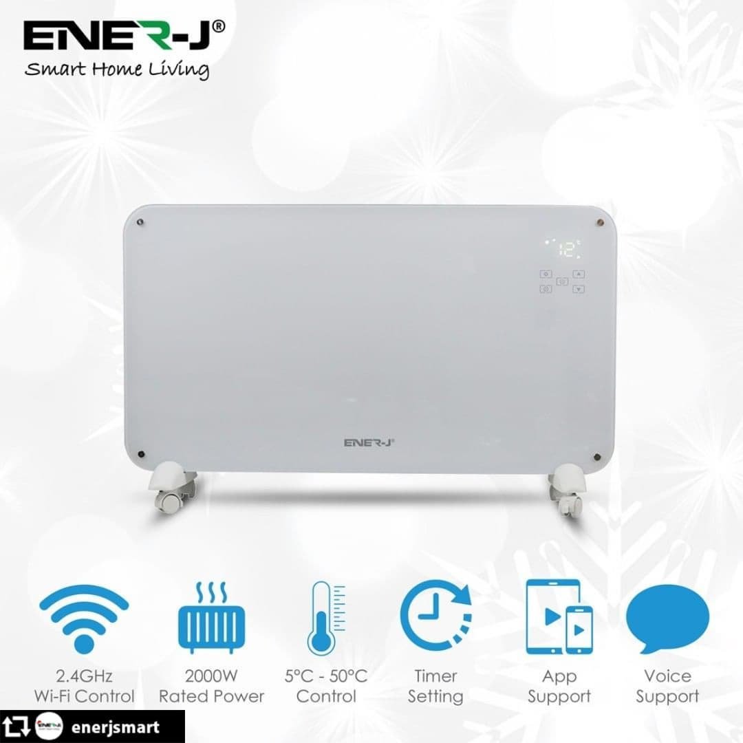 bltdirect's tweet photo. Spending more time indoors now the sunshine has left? Keep warm with this stylish smart glass heater from @EnerJ12. Check it on our website today: https://t.co/VzRo3wclCo #bltdirect #enerjsmart #heater #winter https://t.co/bCccKhtcoO
