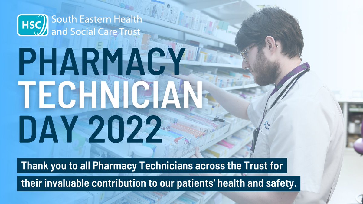 setrust's tweet photo. Today is Pharmacy Technician Day 💊 

Pharmacy Technicians are essential to the smooth running of our pharmacies, making sure our patients get the most out of their medicines.

THANK YOU to all of our Pharmacy Technicians across the Trust 👏 https://t.co/EPqUo2c5GW