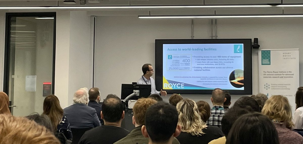 jen_adcott's tweet photo. Second day of
#RoyceCellinkWrkshp
Royce CEO Prof David Knowles welcomes and starts the day. 

Royce facilities across the country are accessible for anyone (not just material science!), so if you have a new idea / something you’d like to try. Get in touch @RoyceInstitute https://t.co/wTBQG2hVkW