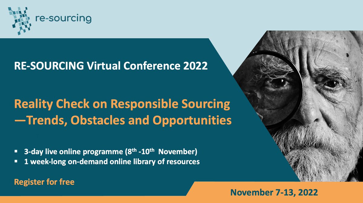 Our virtual conference is finally back!
Join global experts on November 7-13 for a deep-dive in the field of #responsiblesourcing of mineral raw materials. Talks, panels, networking &amp; more!

👉 Register for free: bit.ly/rs2022register   
👉 Read more: bit.ly/rs2022info