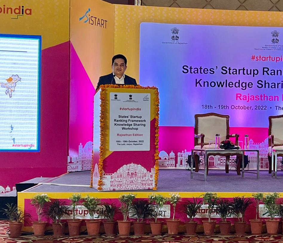 Discussing the role of Startup India and the initiatives that have been undertaken to help the startup ecosystem in the country, Mr Salil Seth, AVP, Startup India presented on the Startup India journey at the second SRF Knowledge Exchange Workshop in Raj…