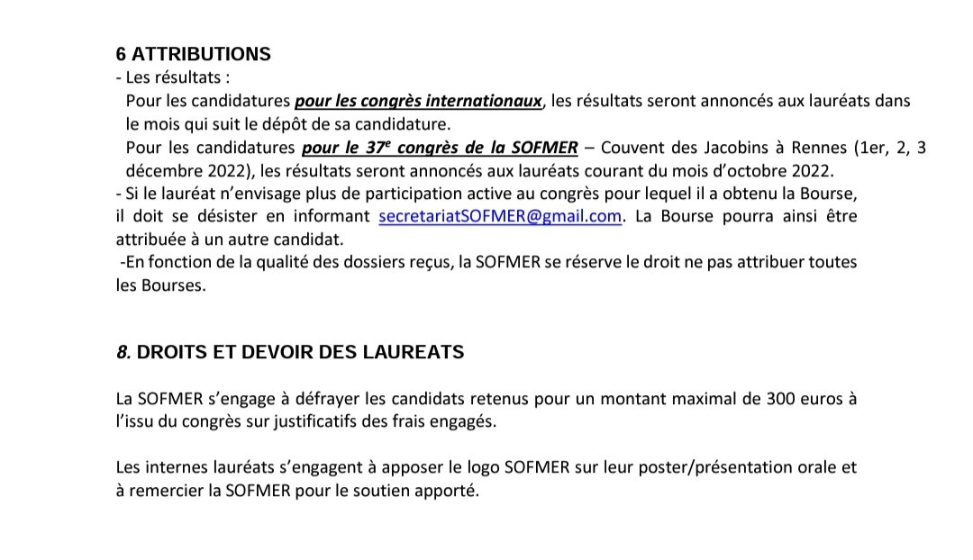 SOFMERofficiel's tweet photo. 🗣️ encore quelques jours pour soumettre votre demande:
1️⃣ #bourse #participation #congres 🚅✈️🏢
2️⃣ votre #candidature au contest #sofmer #MT180S si vous êtes professionnel d'une discipline issue des #sciences de la #readaptation ou #MPR 🚀🥼
⏳ extension deadline 31/10/2022 https://t.co/tU4JaPL6cx