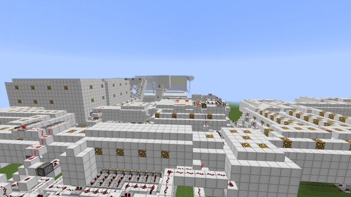 realplagiatus's tweet photo. My #mapprogression over the years. Check Alt text for context.
I first really got into mapmaking when I realized the potential of redstone. So I recreated games I knew with them, before making my own. I believe it was a @PietSmiet video that inspired me to make a 3 player map. https://t.co/hQWBwc1n1C