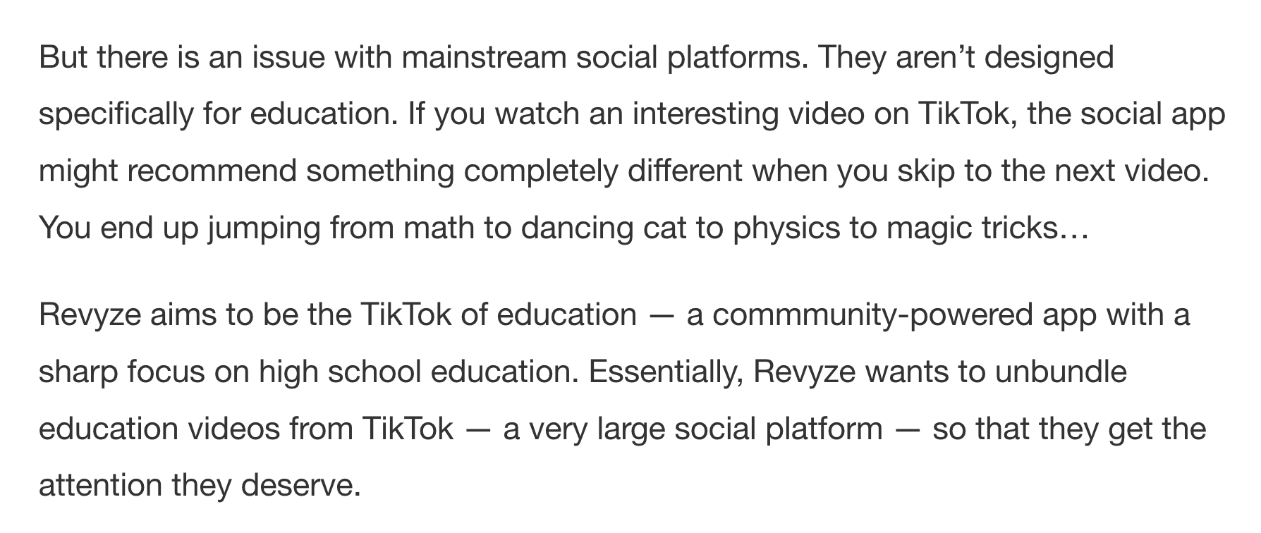 1 pic. Revyze is building the TikTok of educational videos https://t.co/fhyKvpiENH https://t.co/ugdgMnTVMi