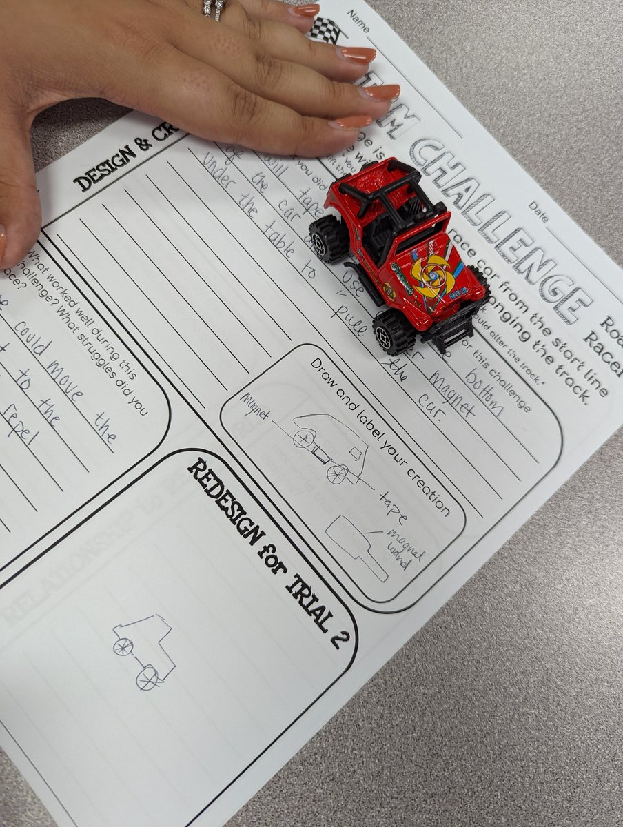 MissJShields1's tweet photo. Fun trying our upcoming Force and Motion lab at Science Cadre using magnetism. We had as much fun experimenting as the students do with this STEM challenge. #ShieldsScribbles @Lav3rdgrade @CFBISD @LaVillitaElem #Cfbscience @christy_clain @MsCookin3rd @AndersonIn3rd https://t.co/7Rgf2Q3M9c
